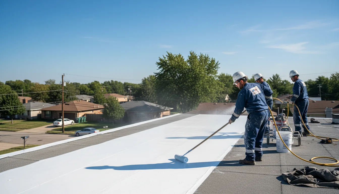 Commercial roof coating in Dilliner, PA near me